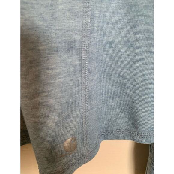 Carhartt Force quarter zip pullover blue size medium 8-10 euc - Picture 8 of 9